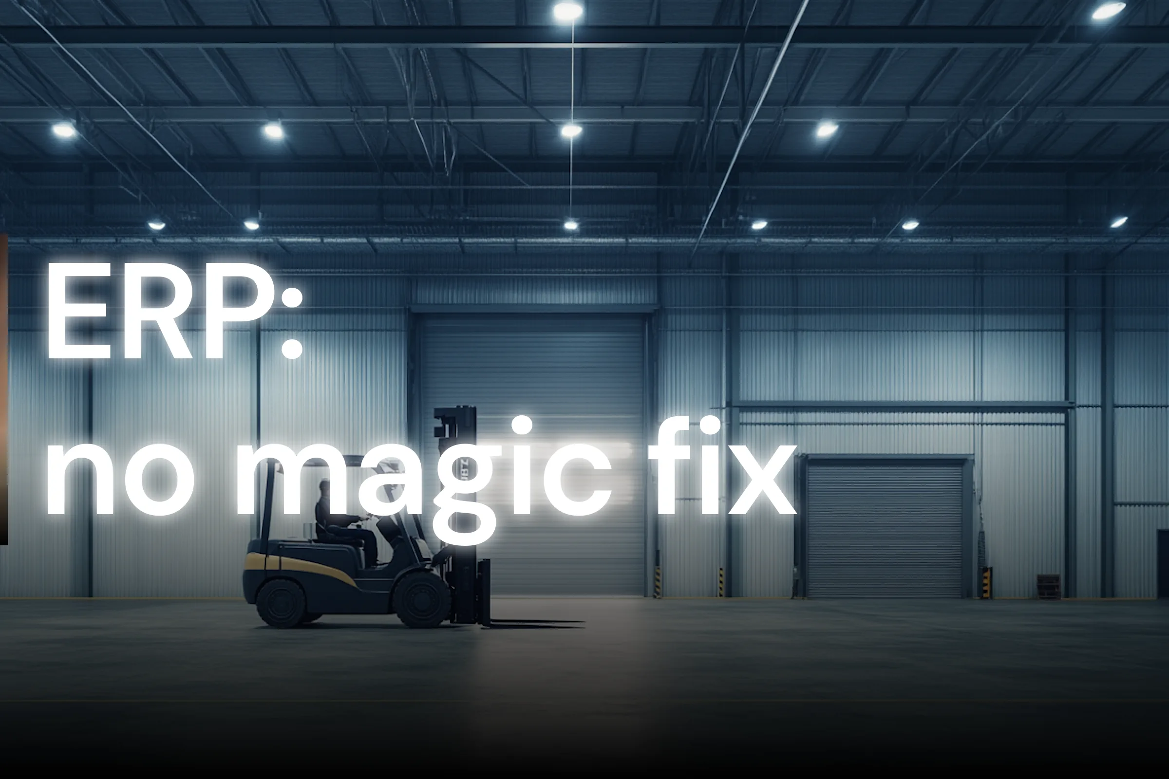 Nightborn: what an ERP solves for an SME, and what it never will